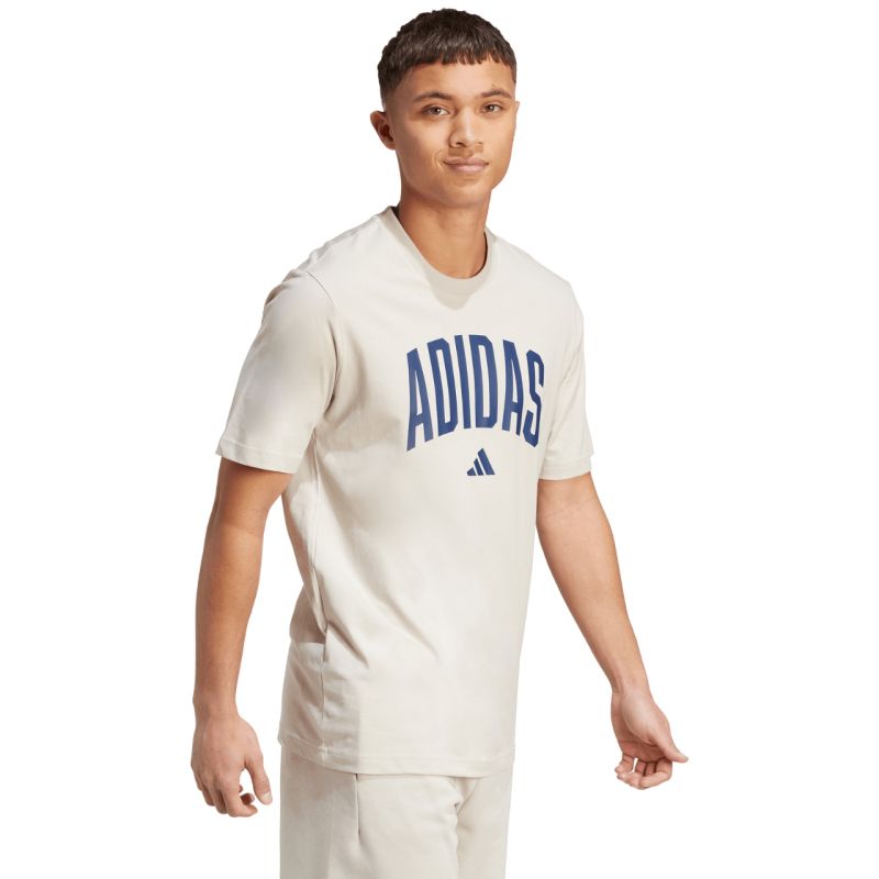Men's adidas Collegiate Lineage T-shirt beige JM6415 In preparation Adidas