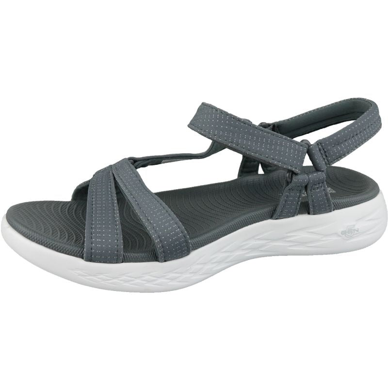 Skechers On The Go 600 Sandals 15316-CHAR Gray Footwear/Outdoor/Skechers Your Sports Performance