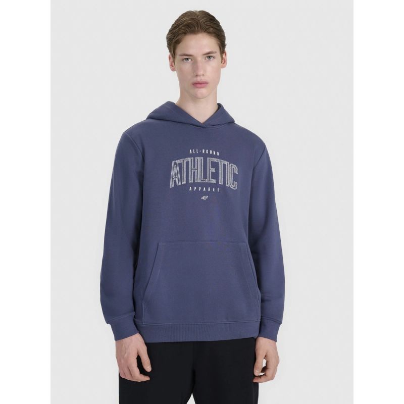 Men's sweatshirt with hood, open, 4F 4FRSS25TSWSM2201-22S *Kategoria tymczasowa Your Sports Performance