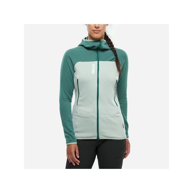 MILLET FUSION GRID HOODIE W green jacket