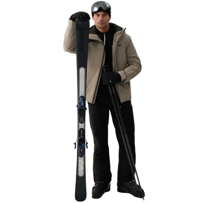 Men's Ski Jacket 4F M1202 Beige 4FWAW26TTJAM1202 83S