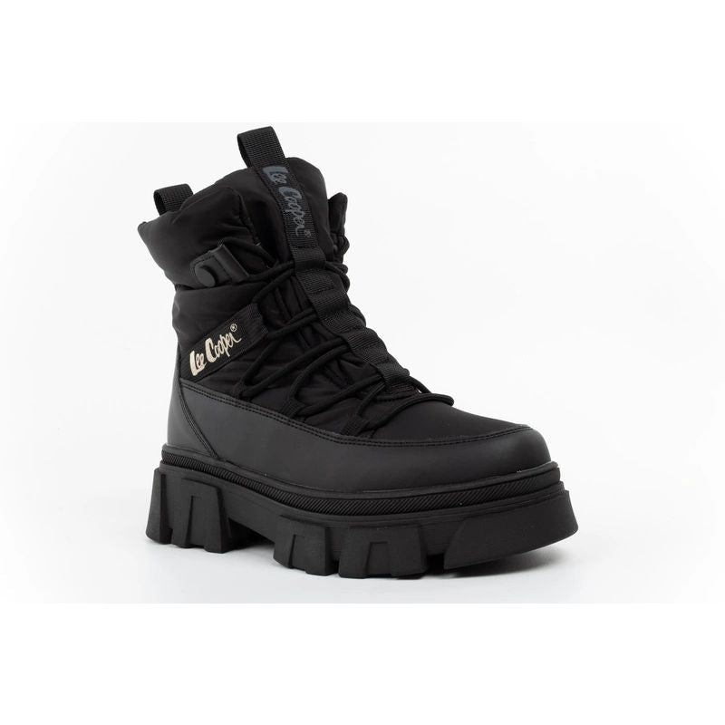 Lee Cooper Women’s Winter Boots, Black, Insulated Ankle Boots with Zip