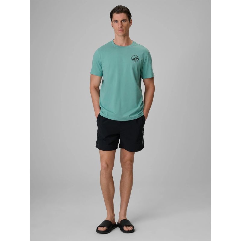 Men's relaxed T-shirt with print 4F 4FRSS26TTSHM4296-47S
