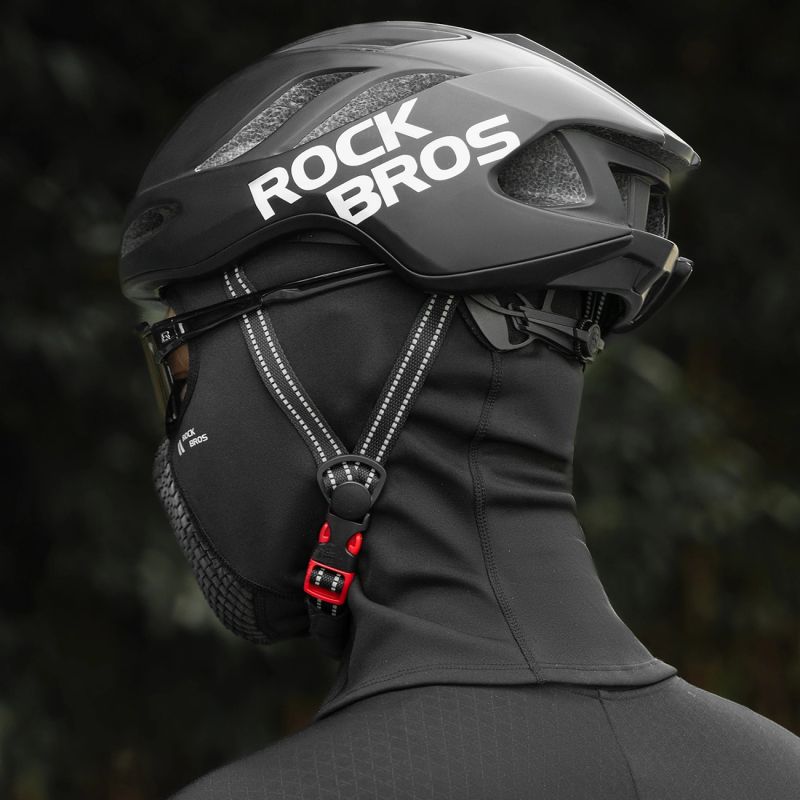 Rockbros LF25699 Fleece Bicycle Balaclava - Black Rockbros