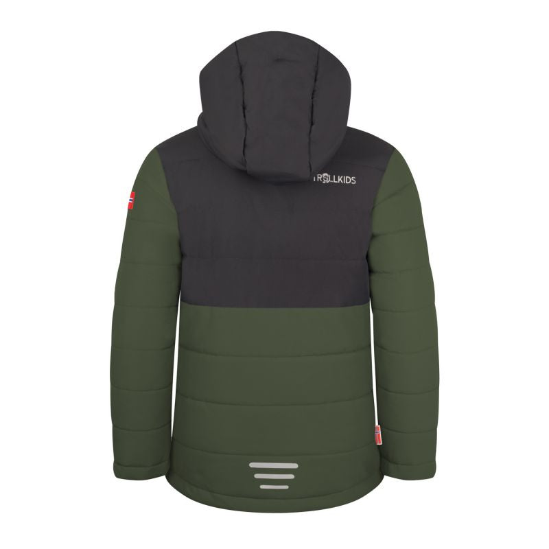 Trollkids Kids Hemsedal Snow Jacket XT Waterproof Green (513-347) In preparation Your Sports Performance