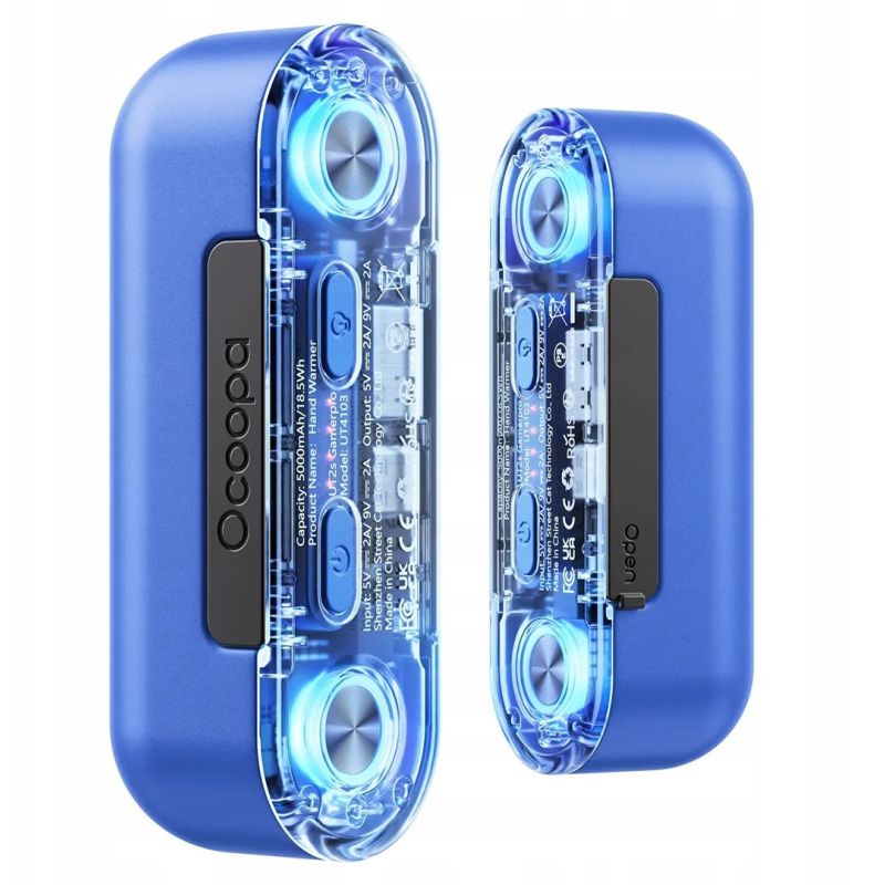 Blue UT4103 Ocoopa Electric Heater Akcesoria sportowe i turystyczne/Ogrzewacze do rąk Your Sports Performance