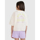 Oversized crop top t-shirt with print for girls 4F 4FJWSS25TTSHF1868-11S *Kategoria tymczasowa Your Sports Performance