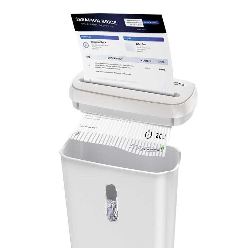 MEDIA-TECH DOCUMENT AND CREDIT CARD SHREDDER WHITE MT223 Urządzenia biurowe/Niszczarki Your Sports Performance
