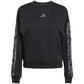 Women's adidas Animal Print 3-Stripes French Terry Sweatshirt Black JM1835 In preparation Adidas