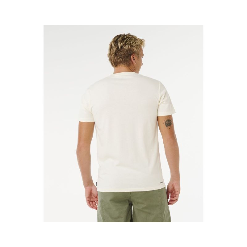 Men's RIP CURL Vaporcool Search 3 Stacks Tee White
