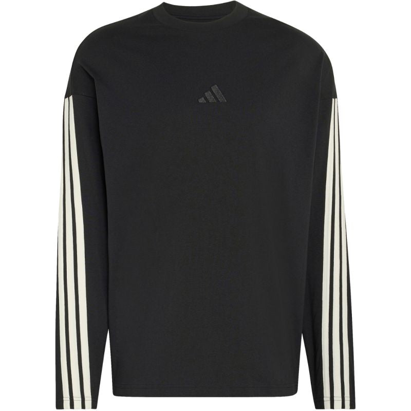Men's adidas Kit 3-Stripes Long Sleeve T-shirt Black KF2427