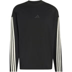 Men's adidas Kit 3-Stripes Long Sleeve T-shirt Black KF2427