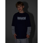 Loose longsleeve with print for boys 4F 4FJRSS26TLONM631-31S 4f