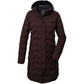 Killtec KOW 9 women's quilted jacket with hood, waterproof long winter parka, burgundy (41806/447) In preparation Your Sports Performance