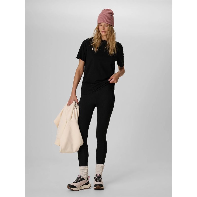 Women's loose T-shirt with print 4F 4FKAW26TTSHF4507-20S