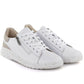 Women's leather shoes with zipper, white Potocki JE19402 Potocki