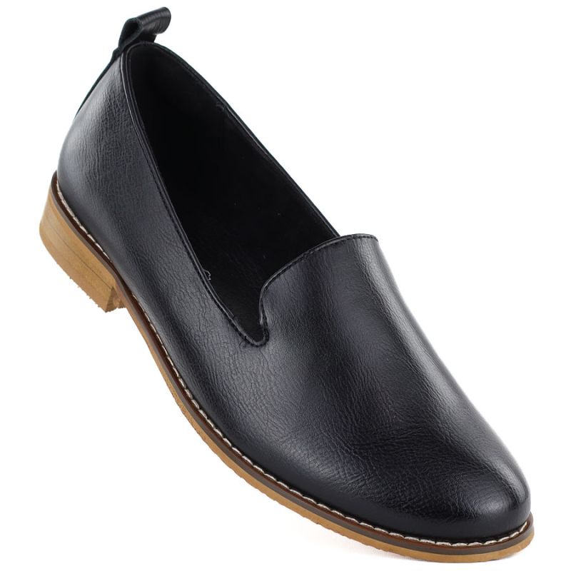 Ladies' soft black lords shoes Potocki 19337 Potocki