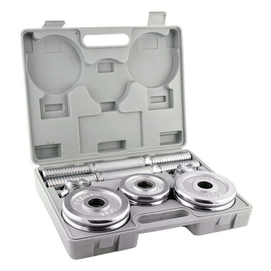 Barbells in a CHROME HMS suitcase 2x7,5kg STC15 Accessories/Training equipment Your Sports Performance