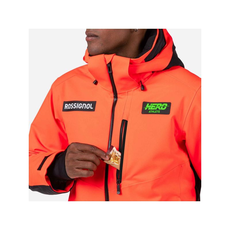 ROSSIGNOL Hero Blackside Insulated Jkt Men's Ski Jacket Red