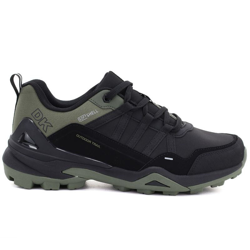 Men's waterproof oversized softshell trekking shoes black DK 17920