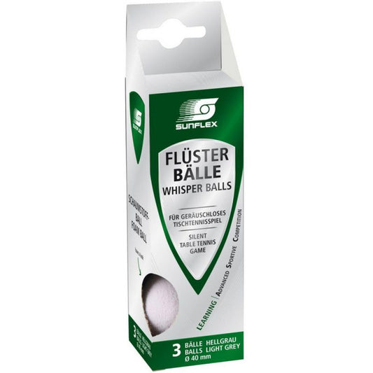 SUNFLEX Whisper ping pong balls 3 pcs white In preparation Your Sports Performance