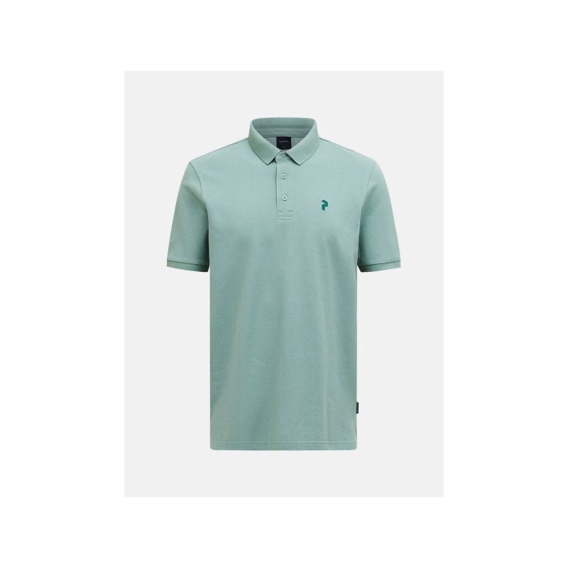 PEAK PERFORMANCE M Classic Cotton Polo Men's T-Shirt, Green