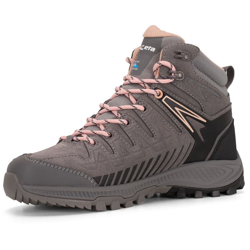 Women's TREZETA Thunder Leather Mid W's Trekking Shoes with WP Membrane