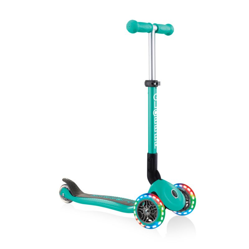 3-wheel scooter Globber Foldable Lights Emerald Green Jr 437-107 Accessories/Skating/Hulajnogi Your Sports Performance