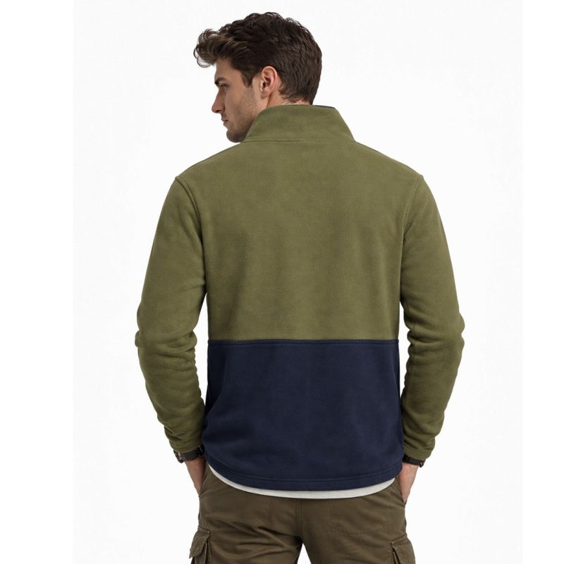 Geographical Norway Men's Fleece Touki Fz Kaki Db Men 233 kaki (WZ6702H/GN-Kaki) Geographical Norway