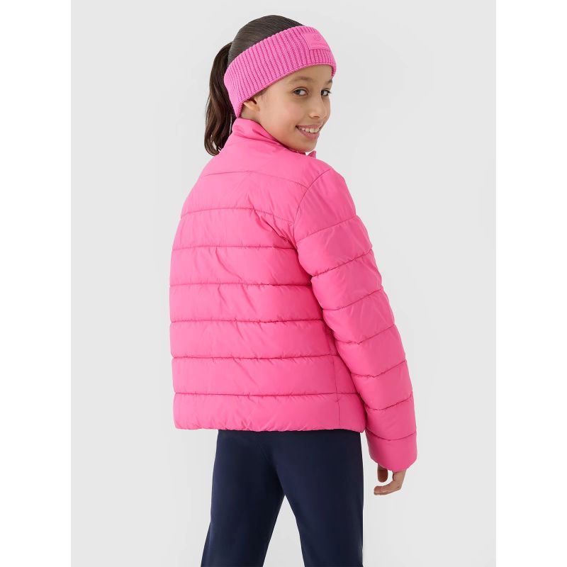 Girls' down jacket with synthetic filling 4F 4FJWSS25TDJAF515-54S *Kategoria tymczasowa Your Sports Performance
