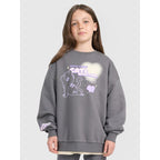 Oversized sweatshirt without a hood for girls 4F 4FJRAW25TSWSF2438-22S 4f