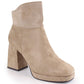 Insulated suede ankle boots with a high heel and platform M.Daszyński W SAN24B, beige Footwear/Lifestyle/M.Daszyński Your Sports Performance
