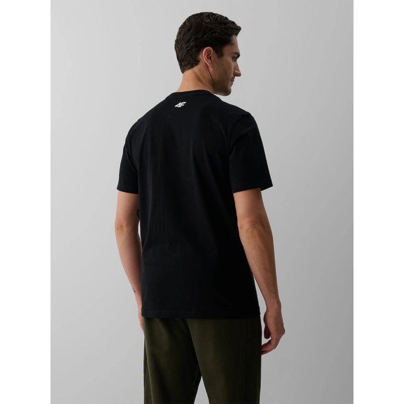 Men's regular printed T-shirt 4F 4FKAW26TTSHM4500-20S