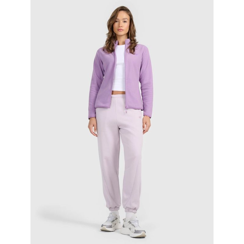 Women’s Slim-Fit Fleece Jacket with Stand-Up Collar 4F 4FRAW25TFLEF496-52S