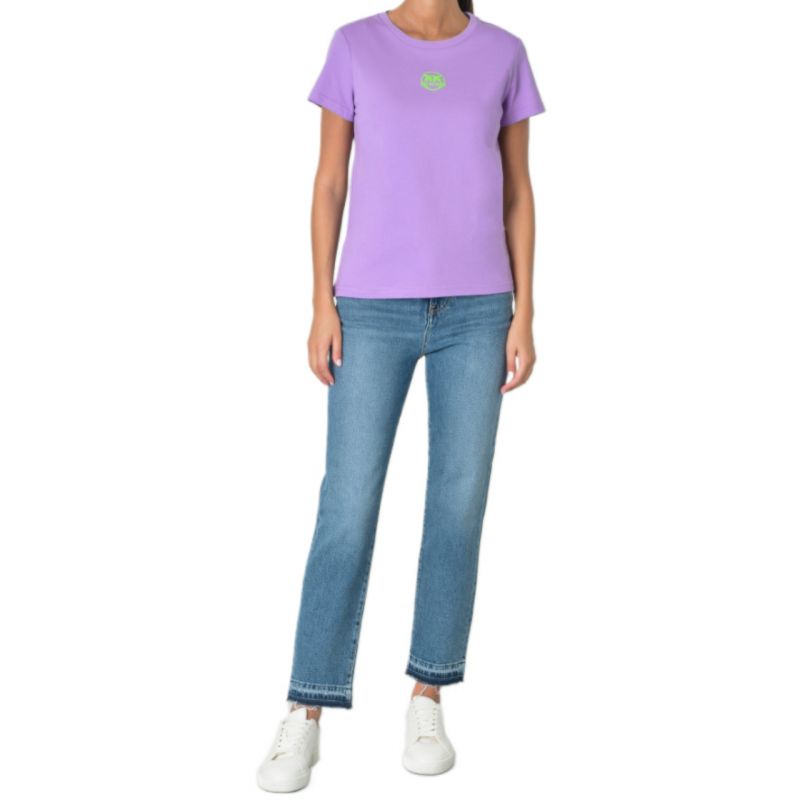 Pinko Logo Bussolotto T-shirt W 100355A0KO Clothing/Lifestyle/T-shirts/Pinko Your Sports Performance