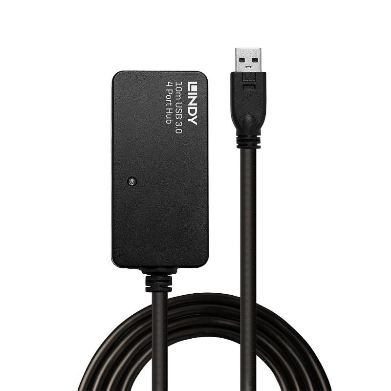 Lindy 43159 USB 3.2 Gen 1 (3.1 Gen 1) Type-A Hubs and Concentrators 5000 Mbit/s Black Kable i adaptery/Kable USB Your Sports Performance