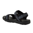 Lee Cooper men's shoes velcro sandals for summer beach light blue black Lee Cooper