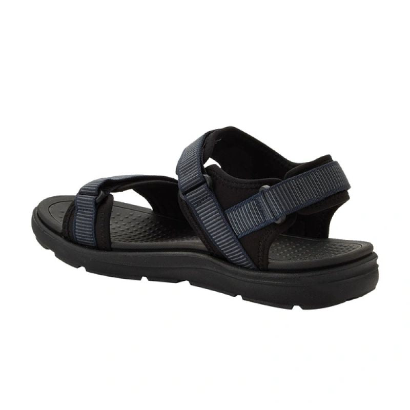 Lee Cooper men's shoes velcro sandals for summer beach light blue black Lee Cooper