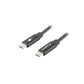 LANBERG USB-C CABLE 2.0 M/M 1.8M PREMIUM QC 4.0 POWER DELIVERY 60W BLACK CA-CMCM-40CU-0018-BK In preparation Your Sports Performance