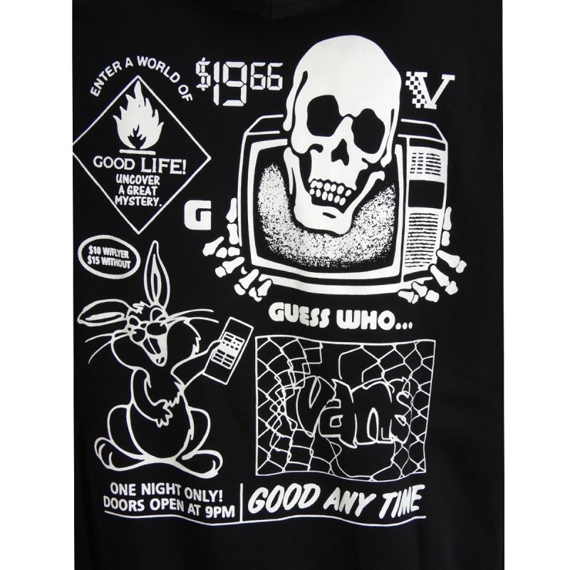 Vans Black Crazy Eddy 66 Loose Pullover Hoodie - VN000JE7BLK Odzież/Odzież na co dzień Your Sports Performance