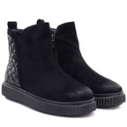 Women's insulated black ankle boots Potocki Z25-JE19365