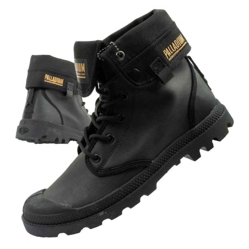Palladium Women's Baggy Coated High Top Sneakers Fashionable Black In preparation Your Sports Performance