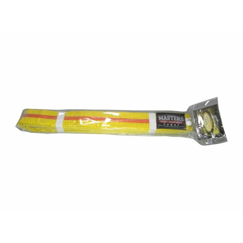 MASTERS kimono belt yellow with orange trim 06224-280040704 Accessories/Martial arts equipment Your Sports Performance