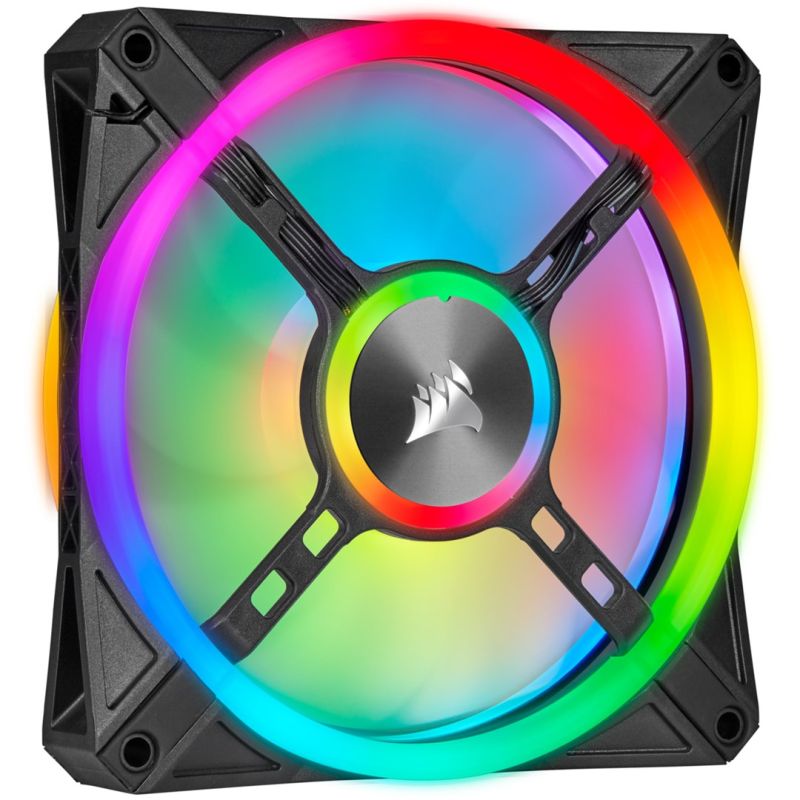 Corsair | QL Series Dual 140mm PWM Fan Kit with CORE Lighting Node | QL140 RGB Lighting | Case Fan Chłodzenie/Chłodzenie - wentylatory Your Sports Performance