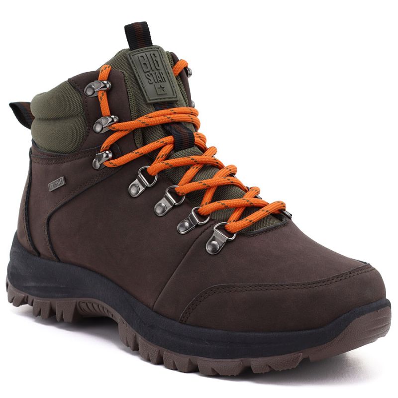 Big Star UU174195 Men's Brown High Trekking Boots