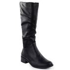 Jezzi ASA198-19 women's black leather boots Footwear Your Sports Performance