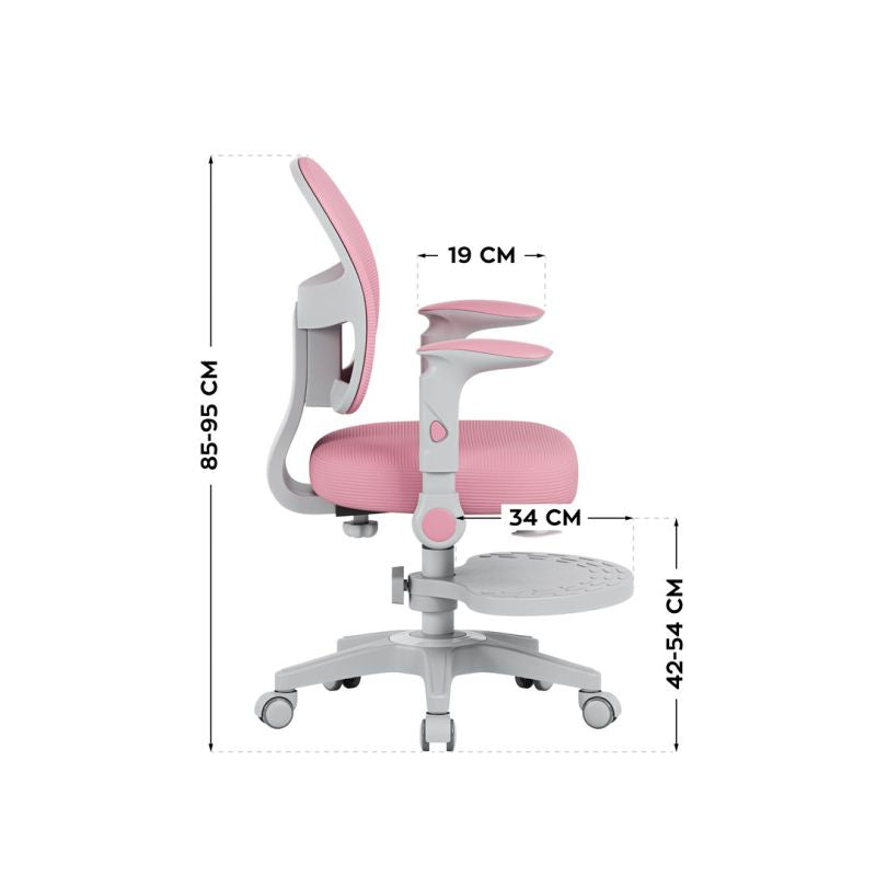 Junior 5.0 Pink Swivel Chair Fotele/Fotele biurowe Your Sports Performance