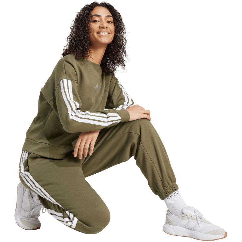 adidas Essentials 3-Stripes Fleece Loose-Fit W JX7698 pants adidas