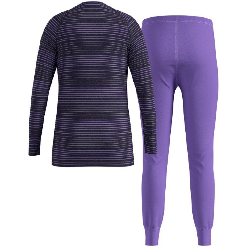 Thermal underwear - Odlo Set long ACTIVE WARM SET size 140cm Black Odzież militarna/Bielizna termoaktywna Your Sports Performance