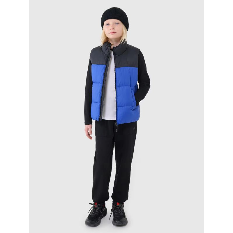 Boys' longsleeve regular plain 4F 4FJWSS25TLONM420-10S *Kategoria tymczasowa Your Sports Performance